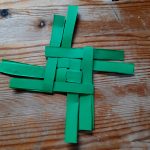 a st brigits cross made from paper